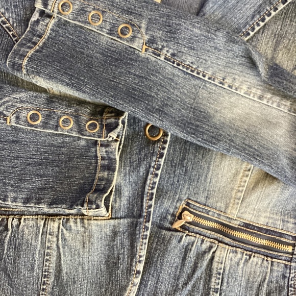 Unionbay Jeans Denim Taylored Snap Front Jacket - Picture 8 of 8